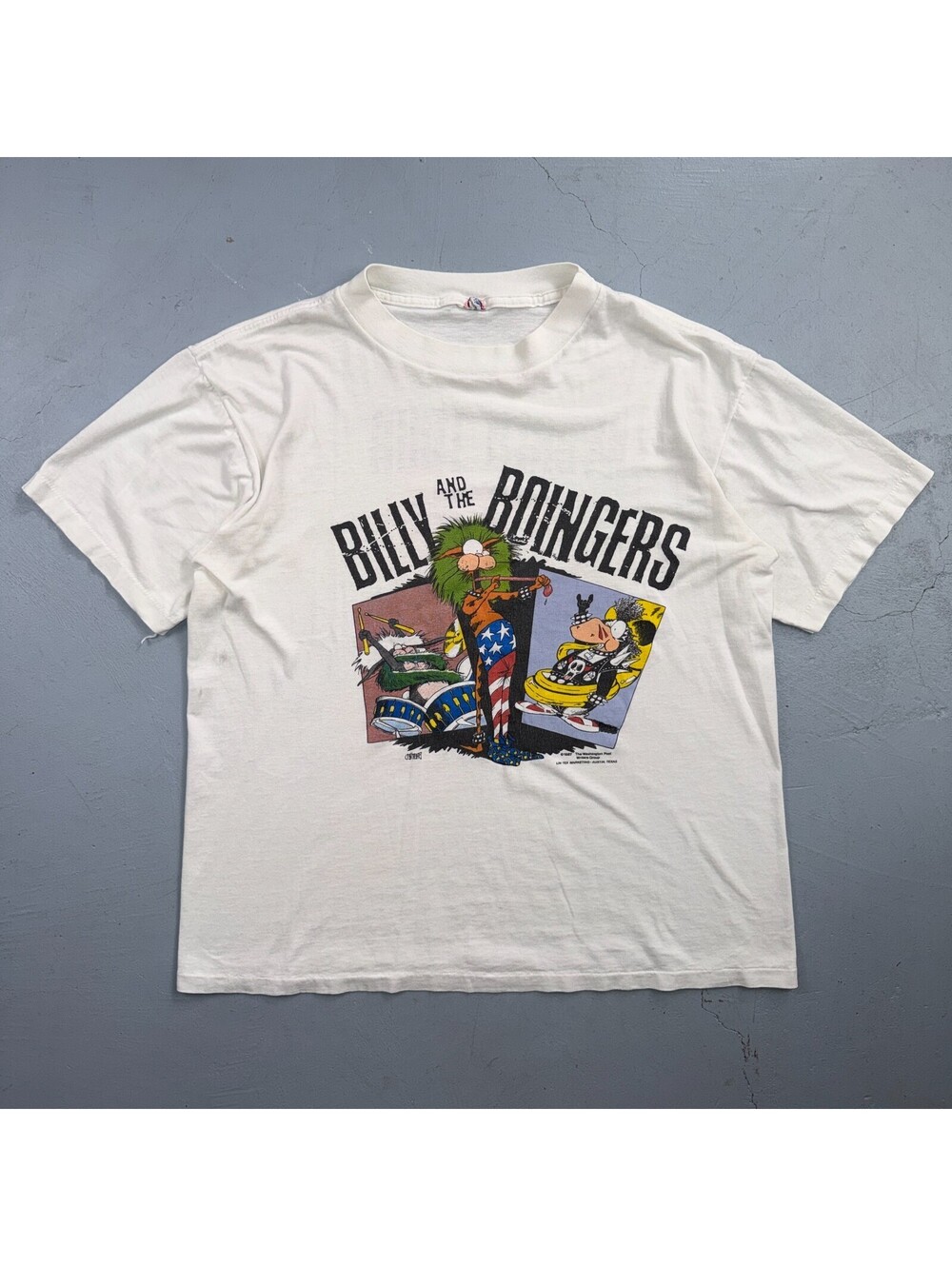 Billy And The Boingers World Tour T Shirt VTG T Shirt 80s Music Band Rock USA